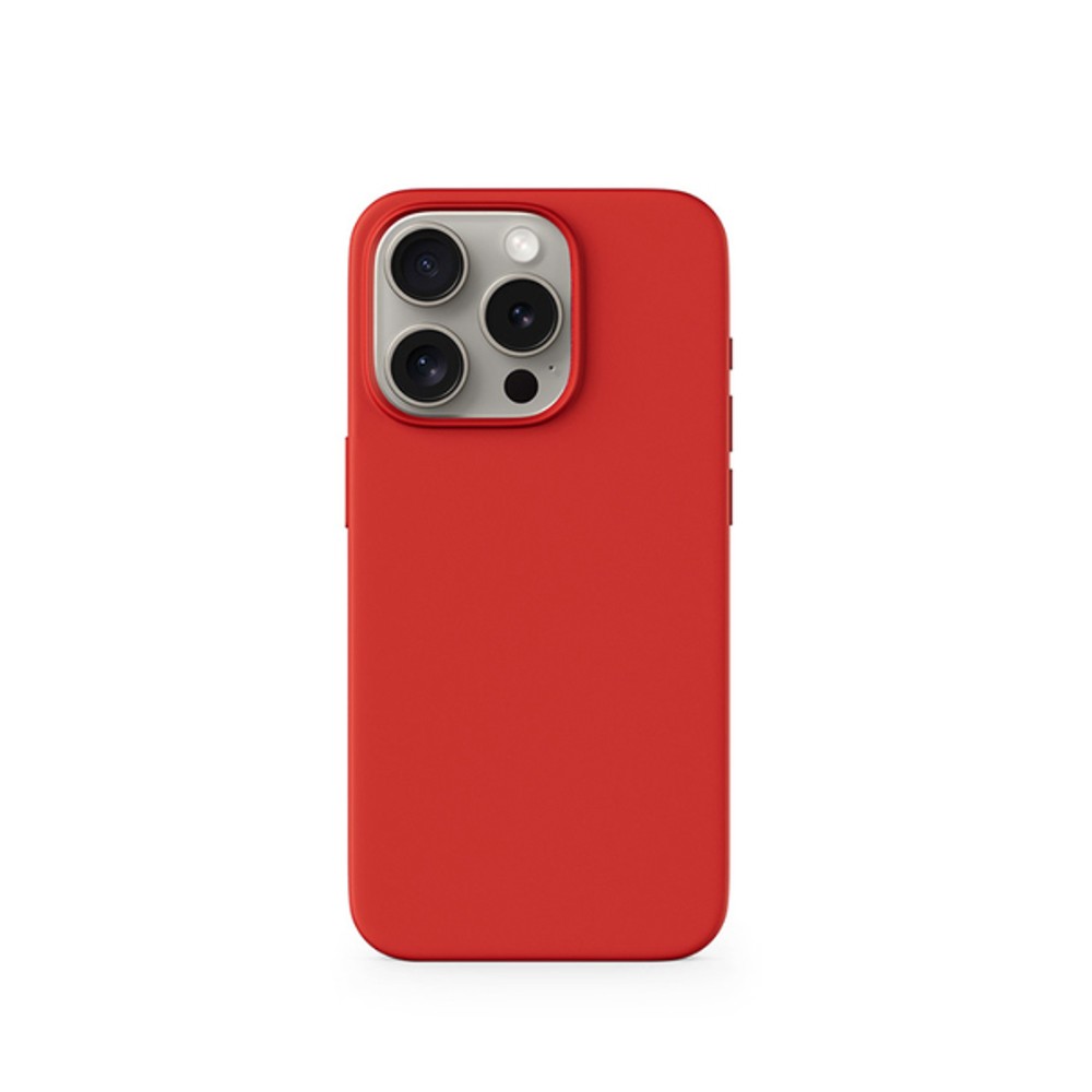 Capa Magsafe Silicone p/iPhone 15 Pro Max Dark Red