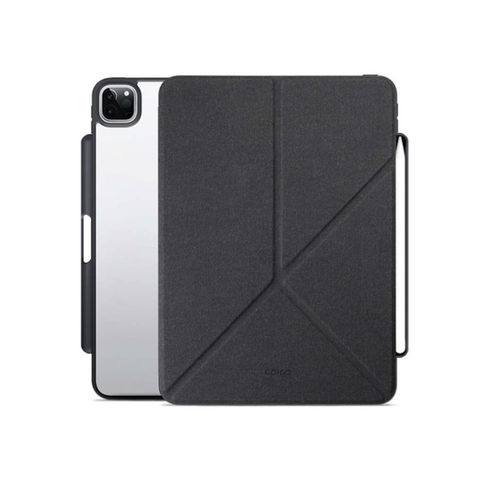 Capa Flip iPad Pro 12,9” Preto Transparente