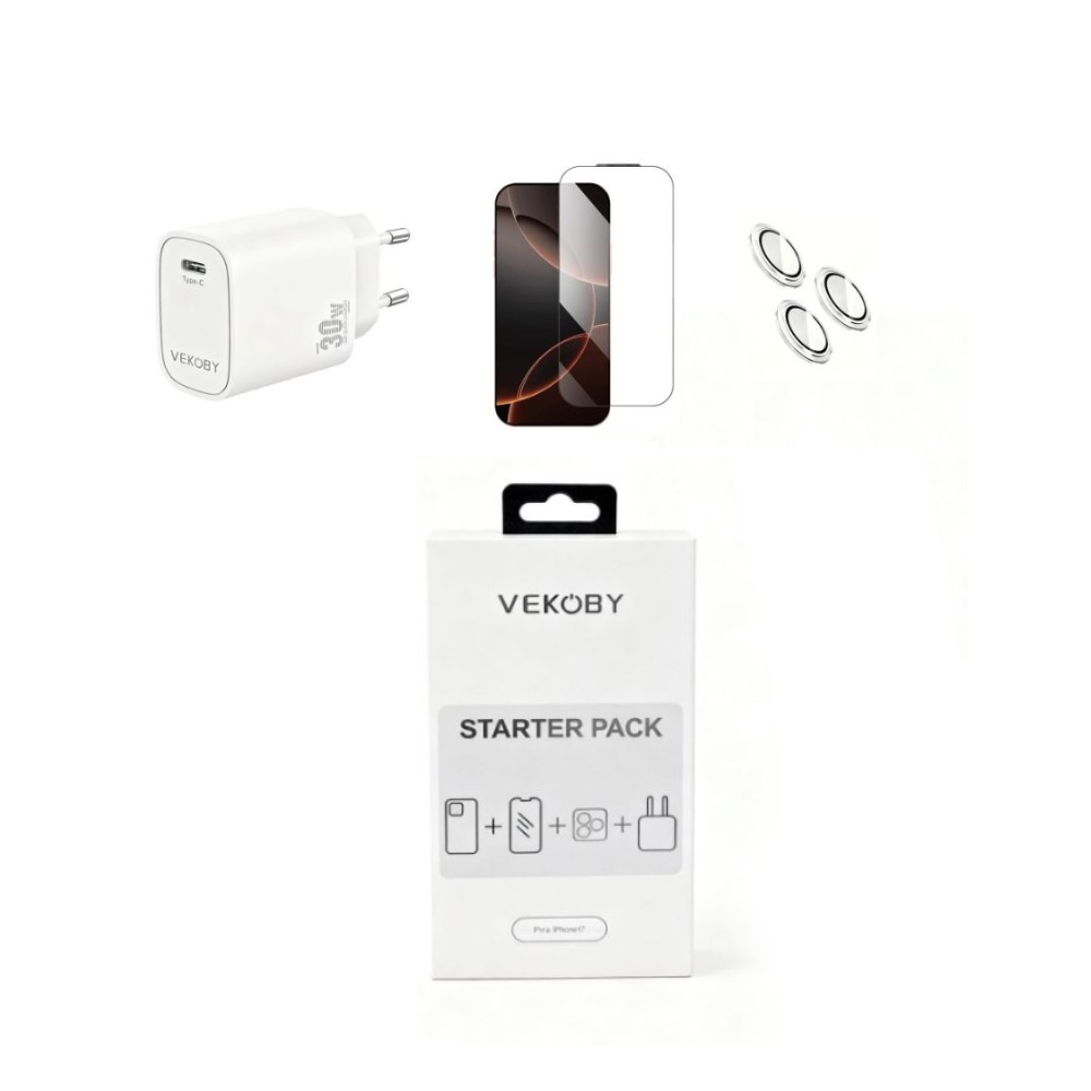 STARTER PACK VEKOBY P/ IPHONE 17 PRO